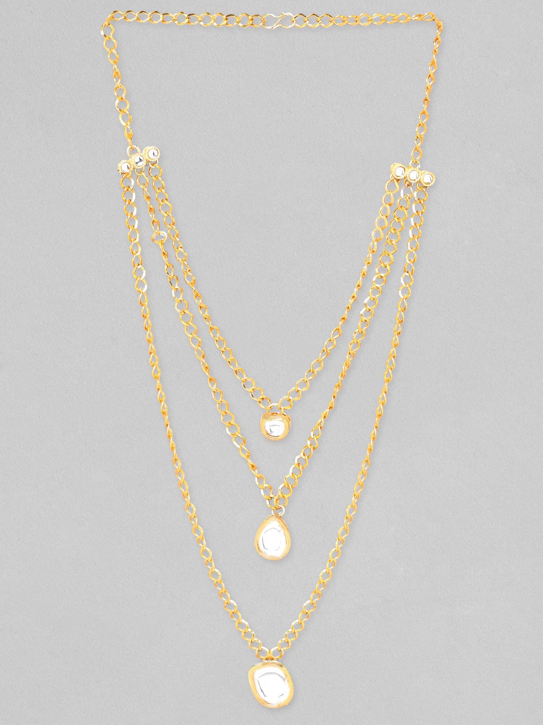 Rubans Indowestern Polki Multilayer Necklace. Chain & Necklaces