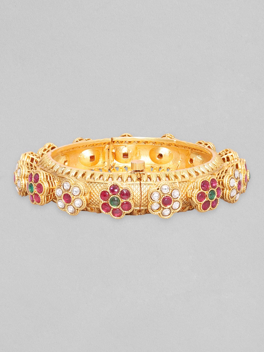 Rubans Luxury Gold Plated Kundan Traditional Bangle Bangles & Bracelets