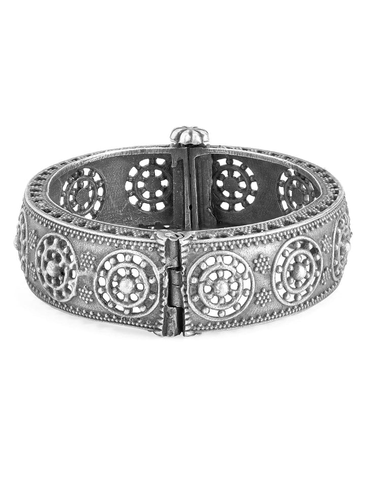 Rubans Oxidised Silver Handcrafted Bracelet.