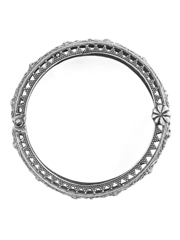 Rubans Oxidised Silver Handcrafted Bracelet.