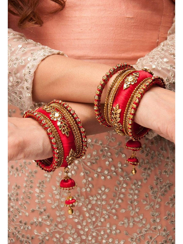 Rubans Red Thread Handcrafted Bangles Bangles & Bracelets