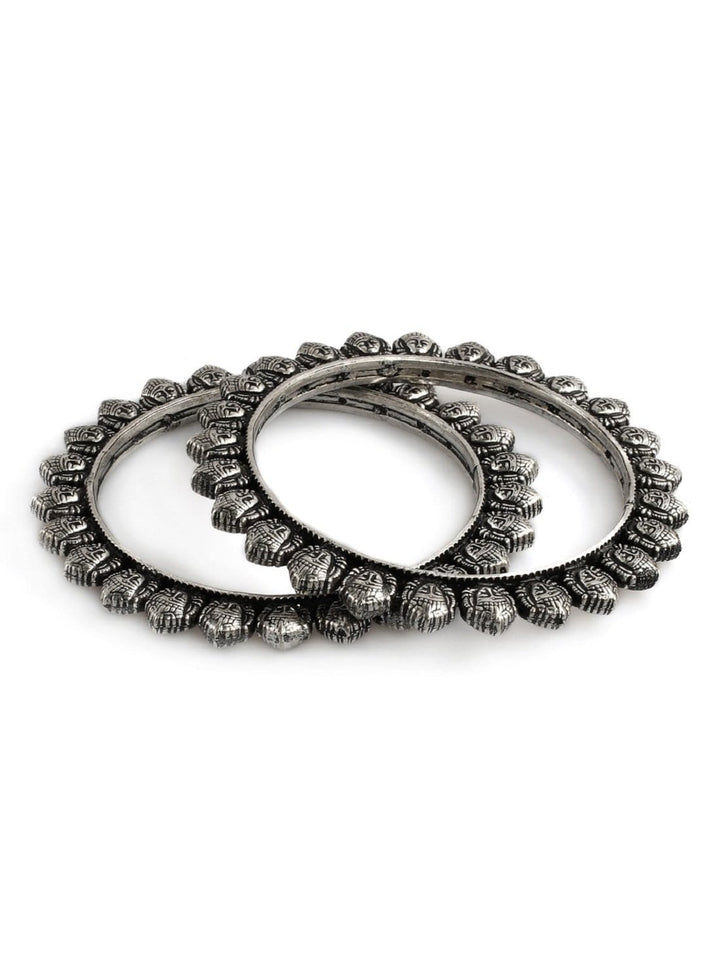 Rubans Silver Plated Oxidised Bangles Bangles & Bracelets