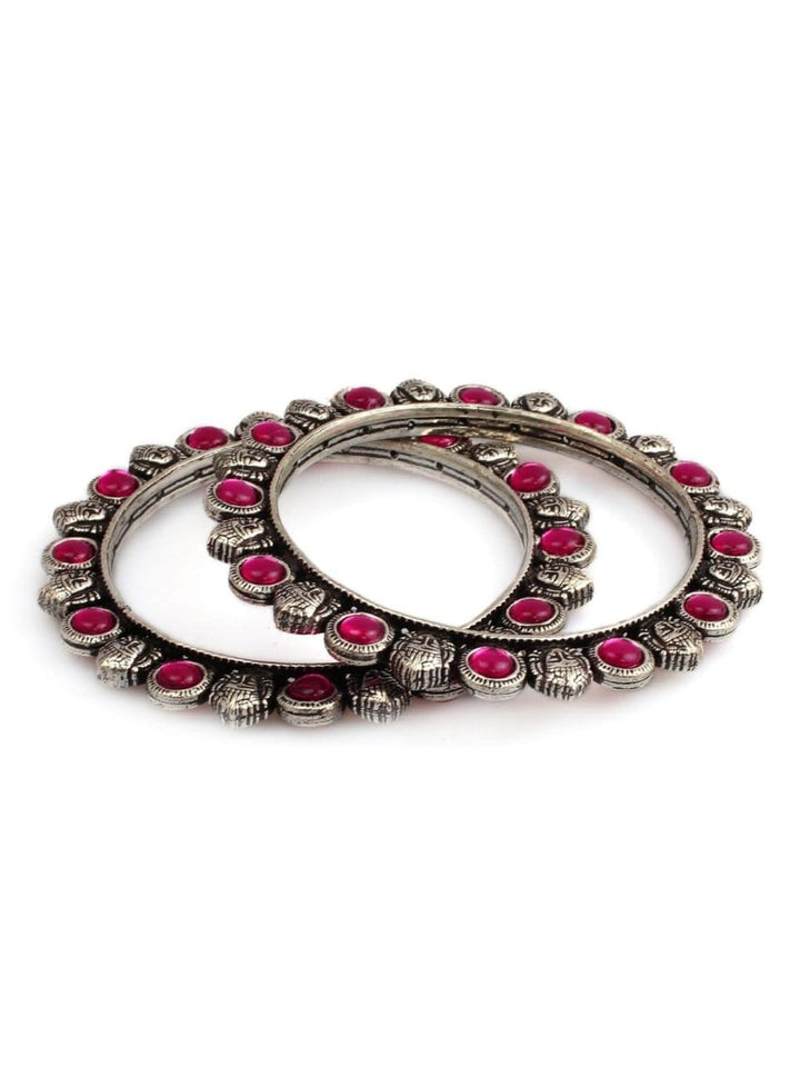 Rubans Silver Plated Oxidised Bangles Bangles & Bracelets