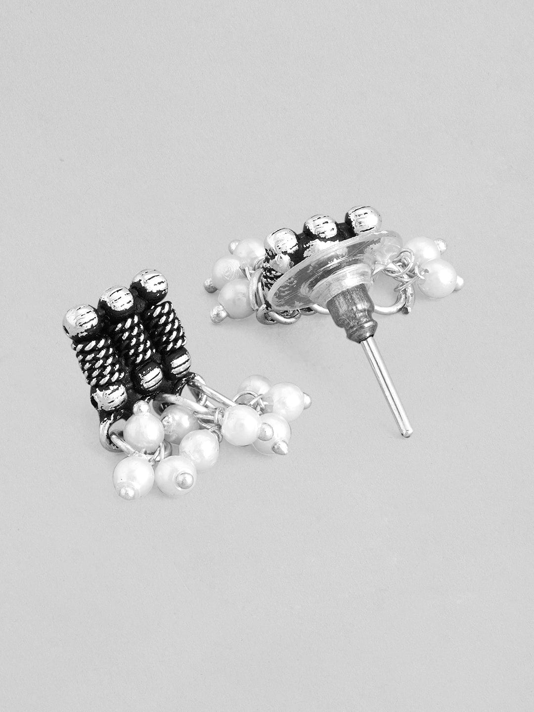 Rubans Silver-Plated Oxidised Necklace Set Necklace Set