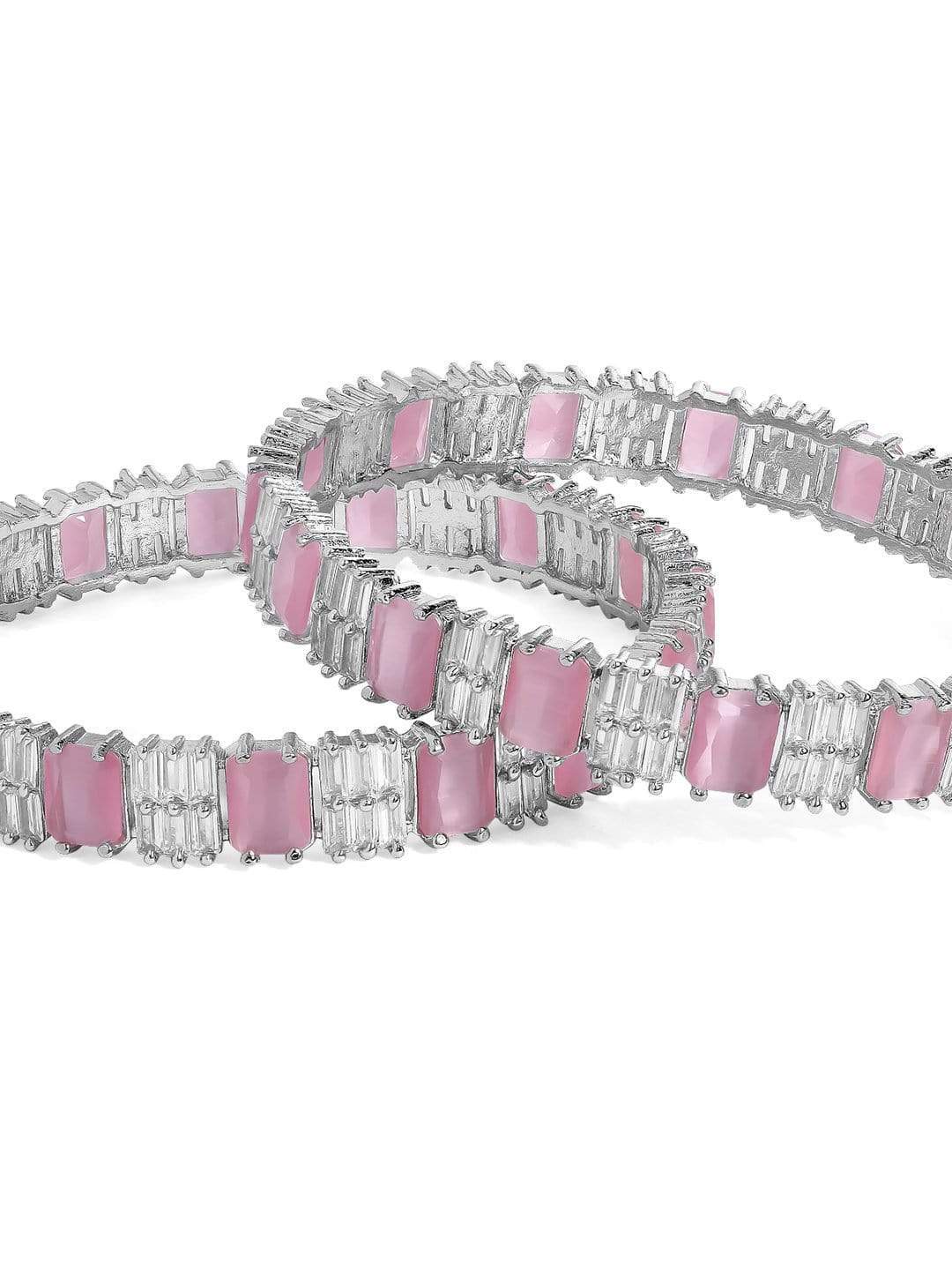 Pink Tourmaline and Diamond Bracelet