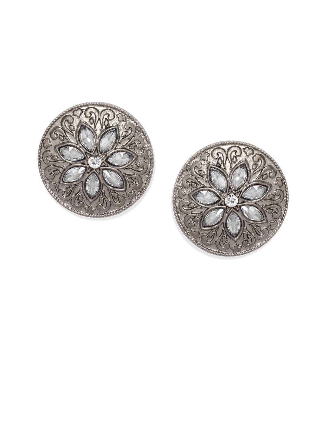 Rubans Silver Plated Stud Earrings Earrings