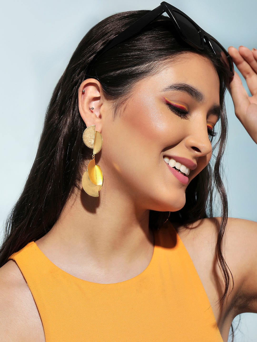 Rubans Voguish 24k Gold Plated Earrings With Stunning Unique Design Earrings