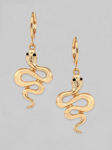 Rubans Voguish A Set of 2 Gold Toned Classic Earring Earrings