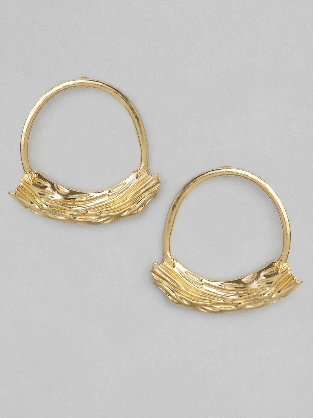 Rubans Voguish A Set of 2 Gold Toned Classy Earrings Earrings