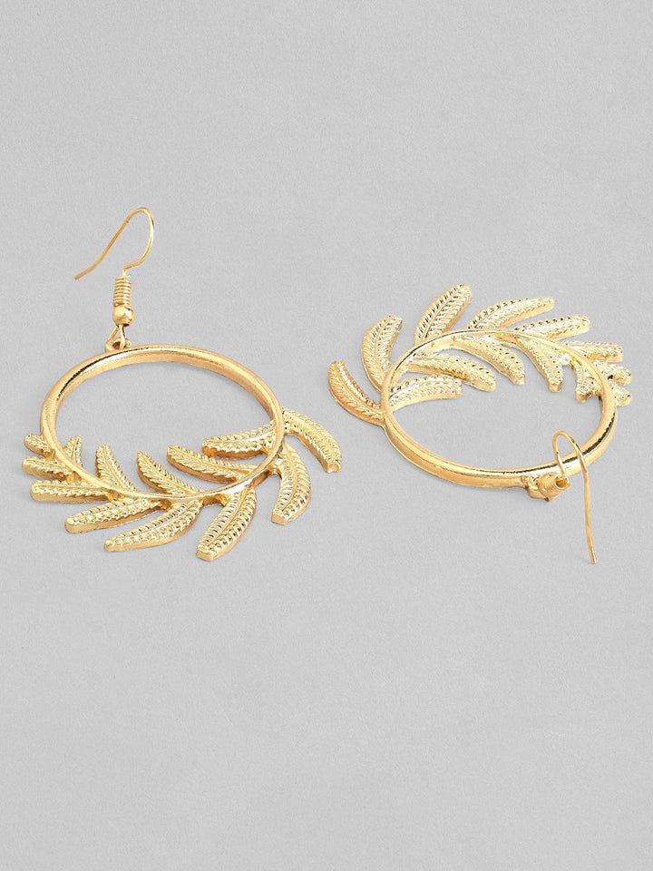 Rubans Voguish A Set of 2 Gold Toned Classy Earrings Earrings