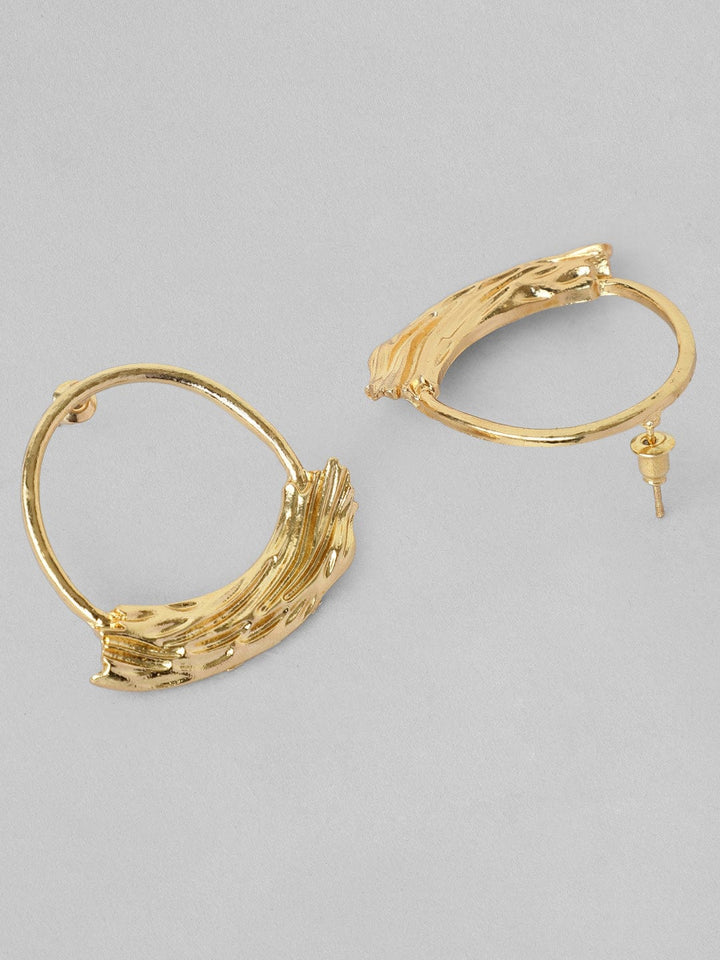 Rubans Voguish A Set of 2 Gold Toned Classy Earrings Earrings