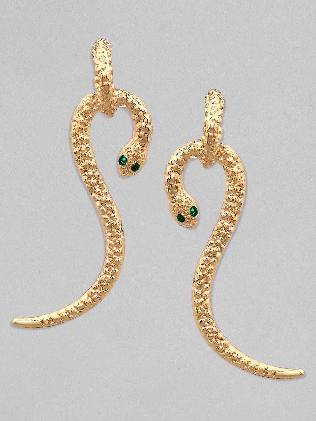 Rubans Voguish A Set of 3 Gold Toned Hoop & Drop Earrings Earrings