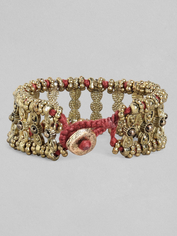 Rubans Voguish Antique Polished Red coloured Bracelet. Bangles & Bracelets