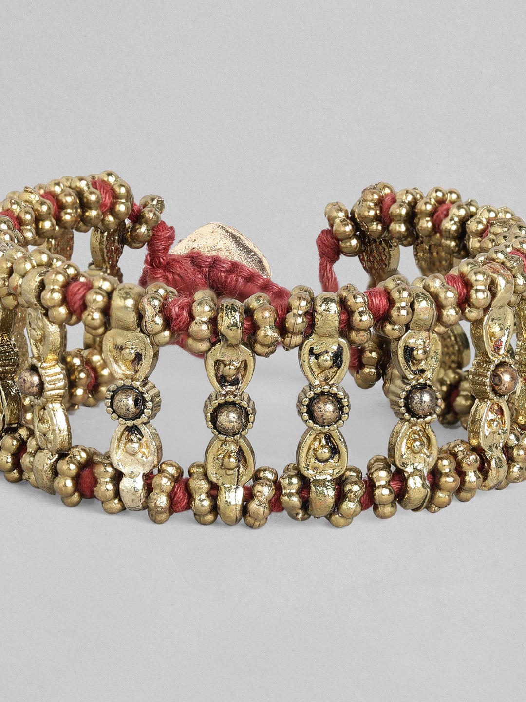 Rubans Voguish Antique Polished Red coloured Bracelet. Bangles & Bracelets