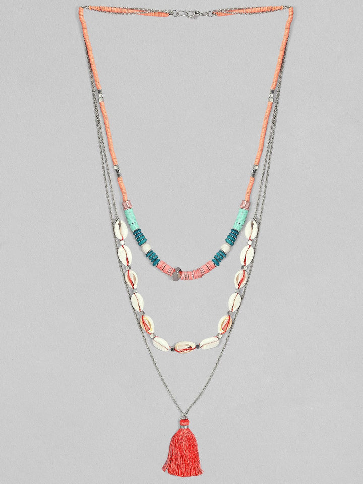 Rubans Voguish Boho multi coloured necklace. Chain & Necklaces