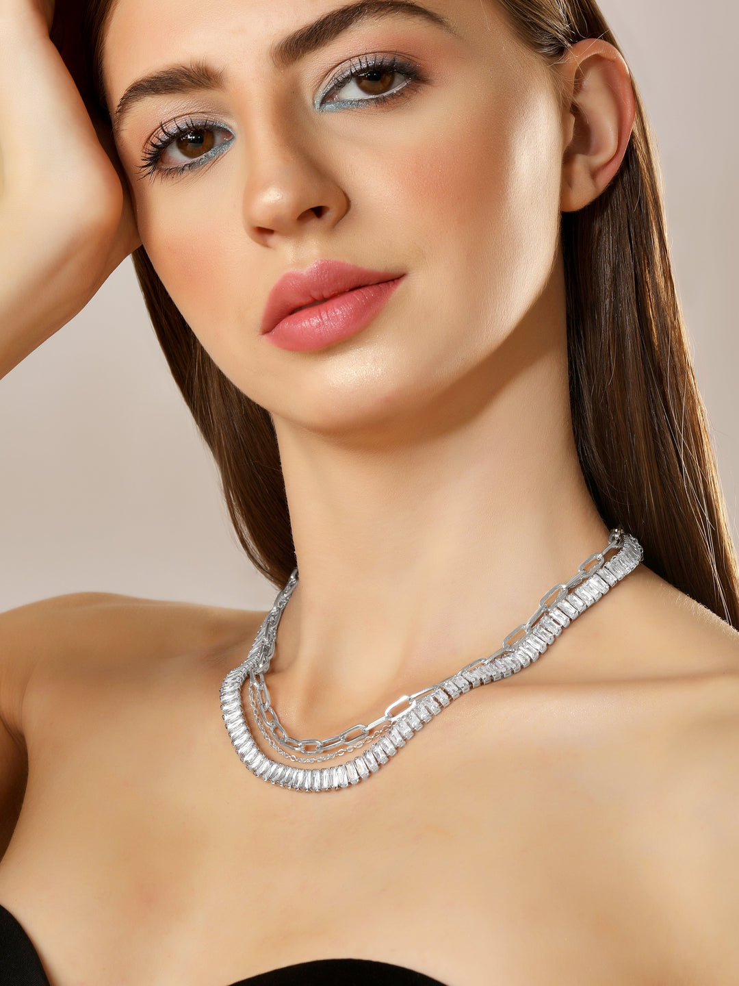 Rubans Voguish Double Layer Necklace Chain & Necklaces
