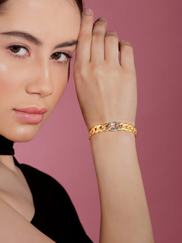 Rubans Voguish Graduating Chain Bracelet Bangles & Bracelets