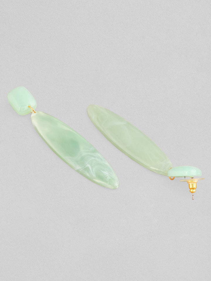 Rubans Voguish Mint Green Coloured Classy Western Earrings. Earrings