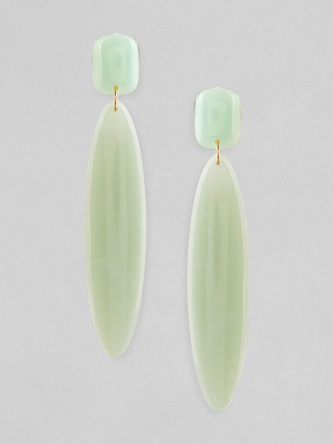 Rubans Voguish Mint Green Coloured Classy Western Earrings. Earrings