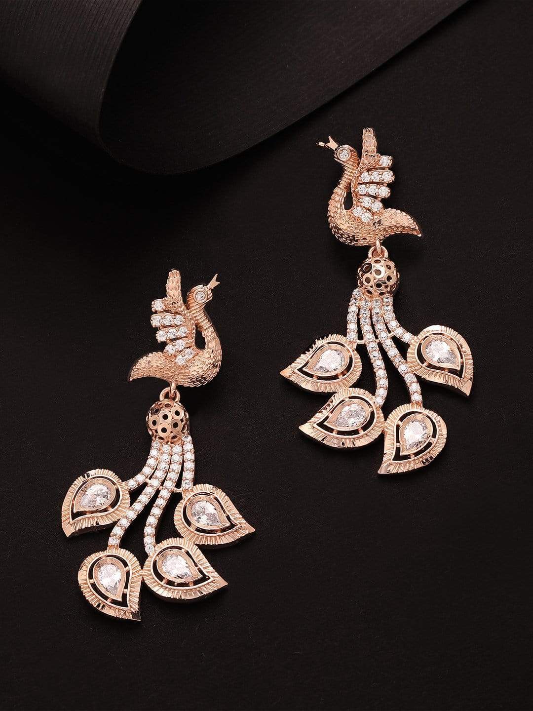 Buy Rose Gold Earrings for Women by Karatcart Online  Ajiocom