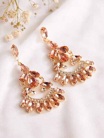 Rubans Fashion Accessories Women Gold-Toned Contemporary Drop Earrings Earrings