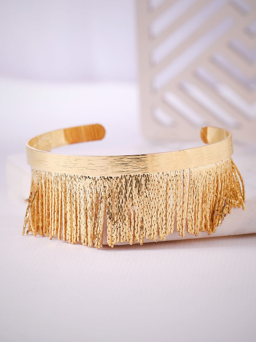 Tokyo Talkies X Rubans Gold Toned Handcrafted Tassel Bracelet Bangles & Bracelets