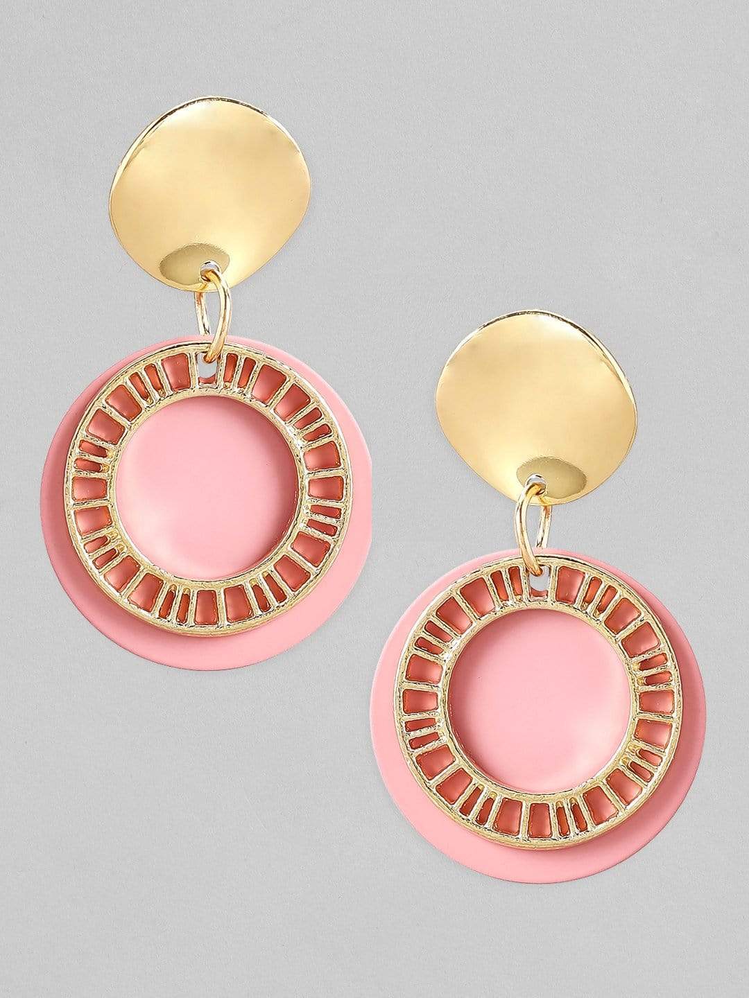 Tokyo Talkies X rubans Pink Gold Plated Drop Earrings. Earrings