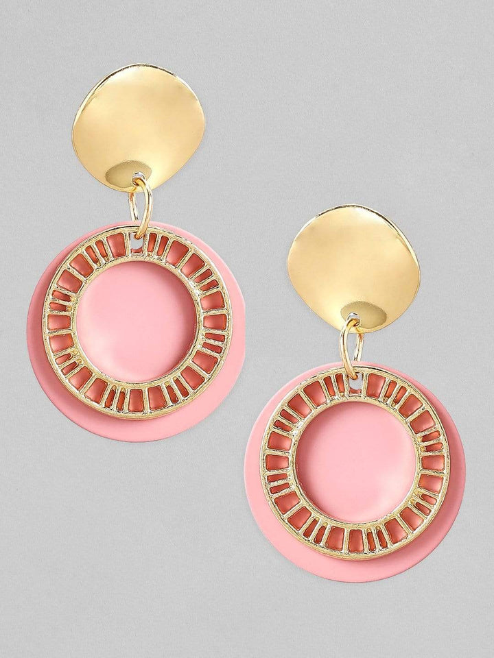 Tokyo Talkies X rubans Pink Gold Plated Drop Earrings. Earrings