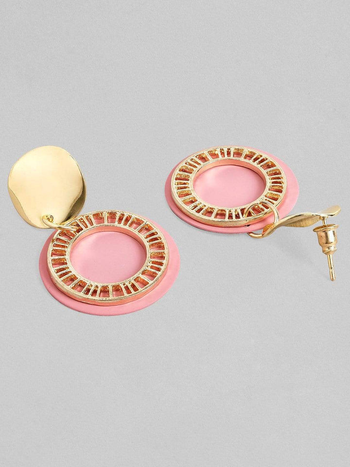 Tokyo Talkies X rubans Pink Gold Plated Drop Earrings. Earrings