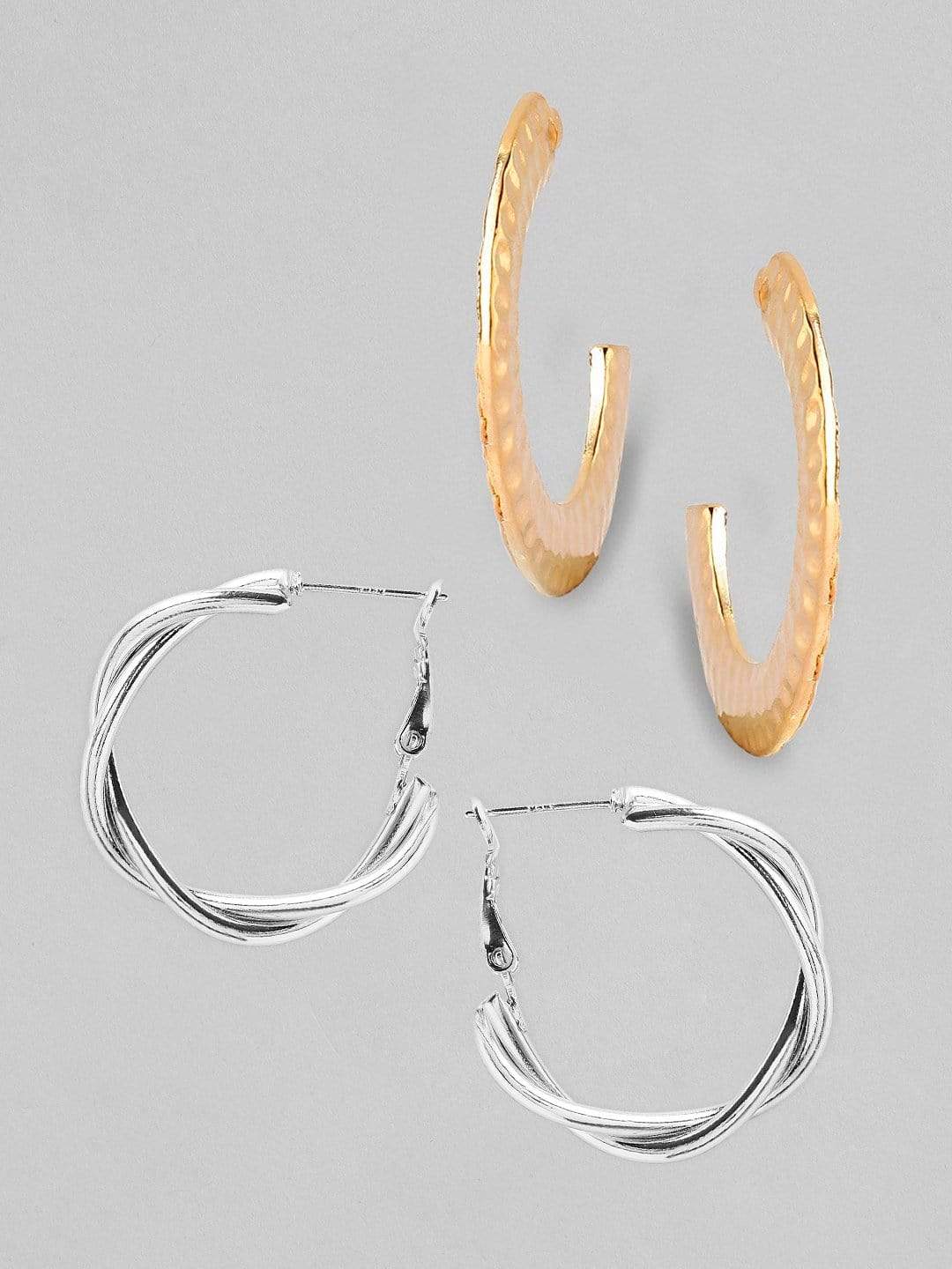 Tokyo Talkies X rubans Set of 2 Hoop Earrings. Earrings